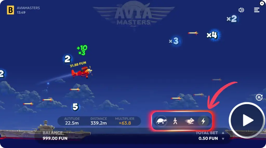 Rounding and in-round pause rule Aviamasters
